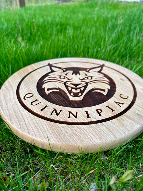 Quinnipiac Round Growler Sign